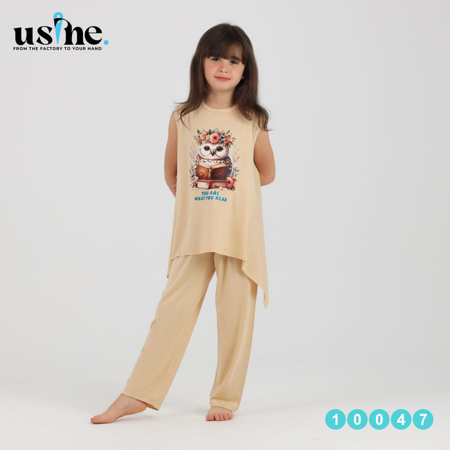Girls' owl pajamas