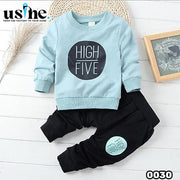 0030  ملابس اطفال ولادي شتوي بنطلون وسويتشرت HiGH FiVE