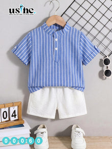 00060 Striped shirt and shorts