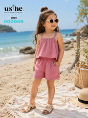 00021 Girls' Set - Cami Top and Shorts