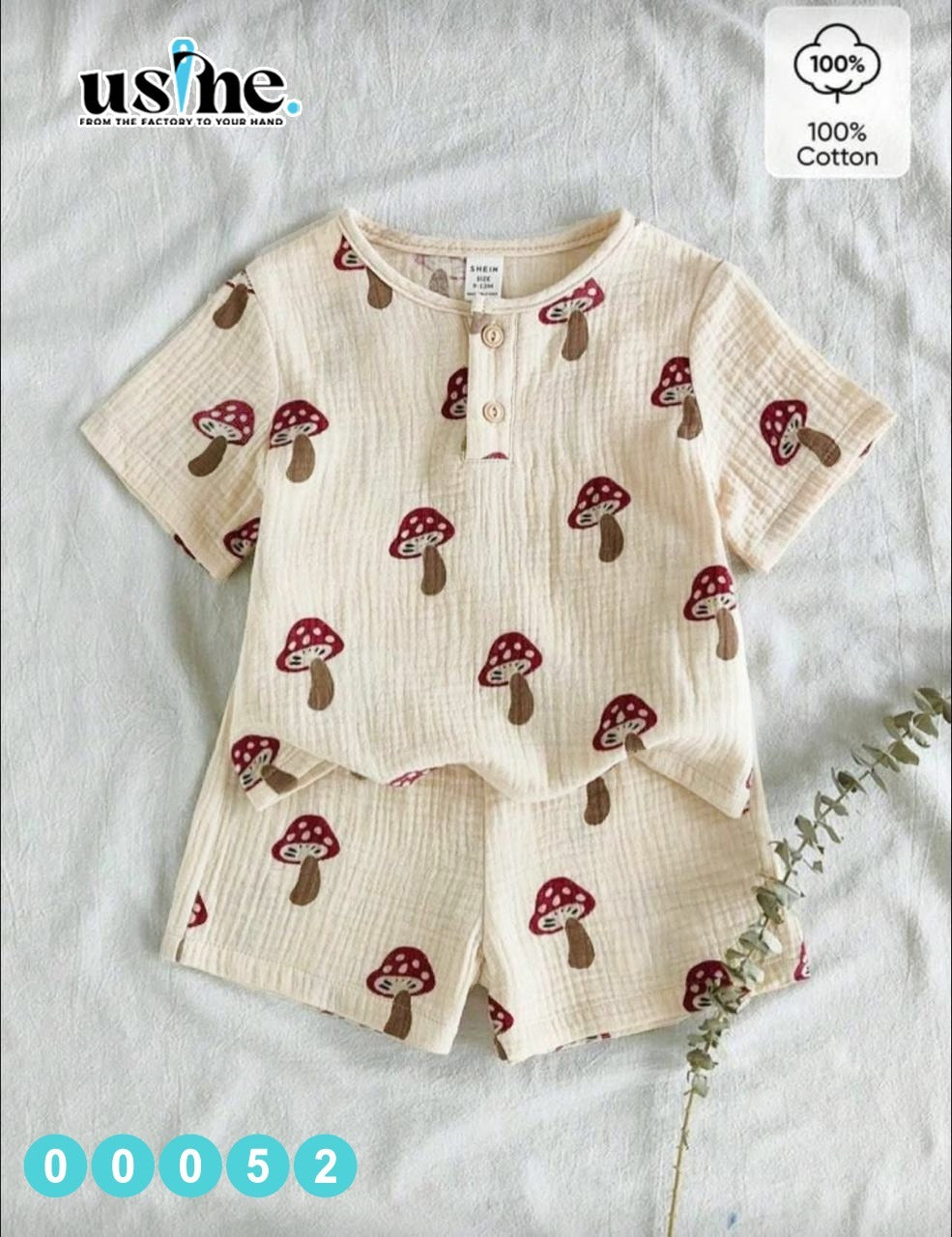 00052 Boys' Mushroom T-shirt and Shorts