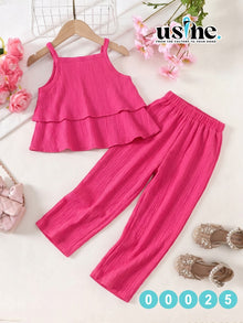00025 girls' two-piece halter swimsuit