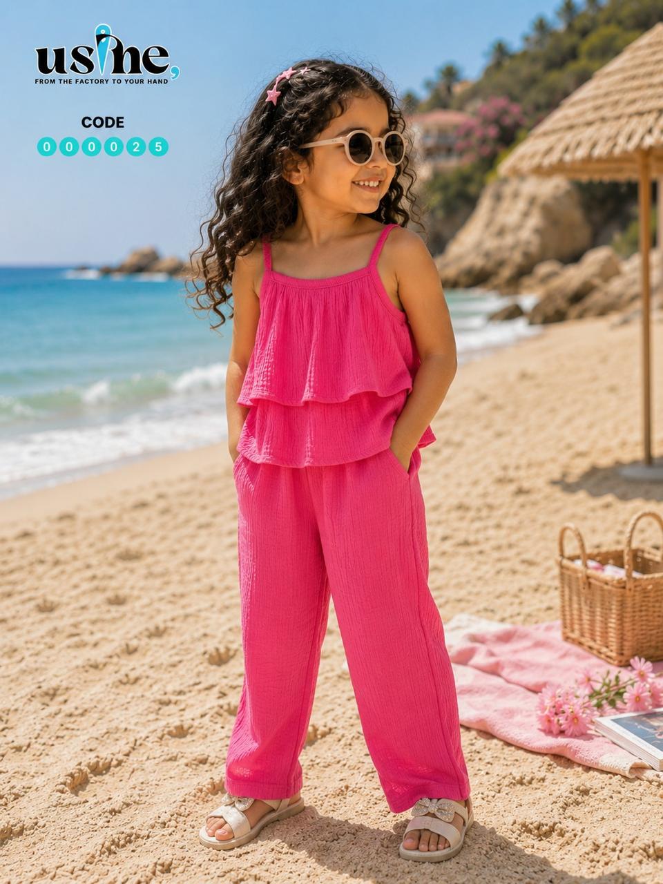 00025 girls' two-piece halter swimsuit
