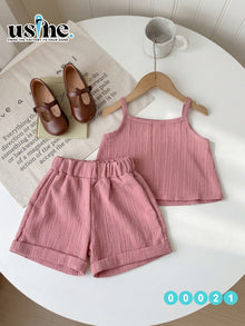 00021 Girls' Set - Cami Top and Shorts