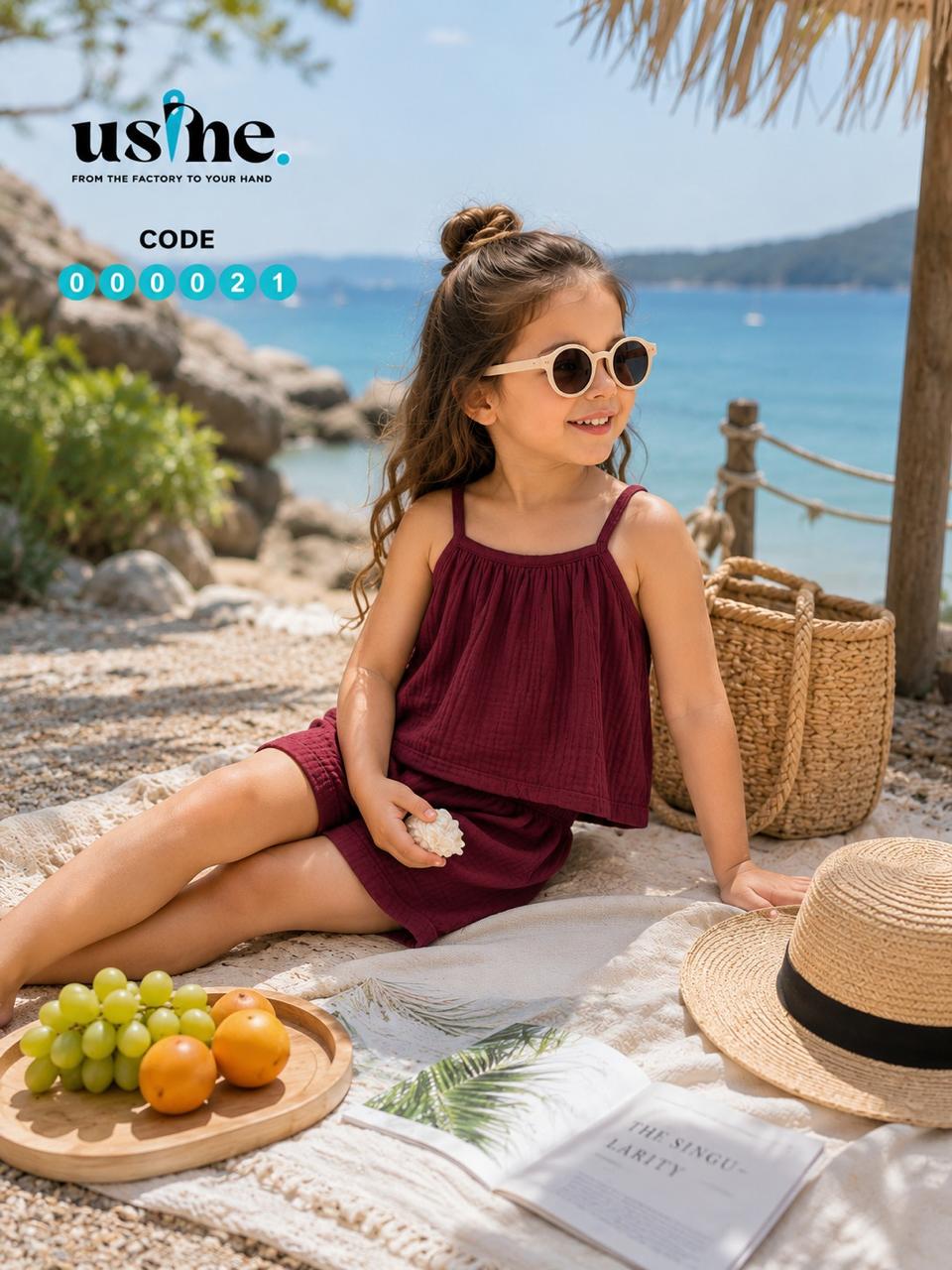 00021 Girls' Set - Cami Top and Shorts