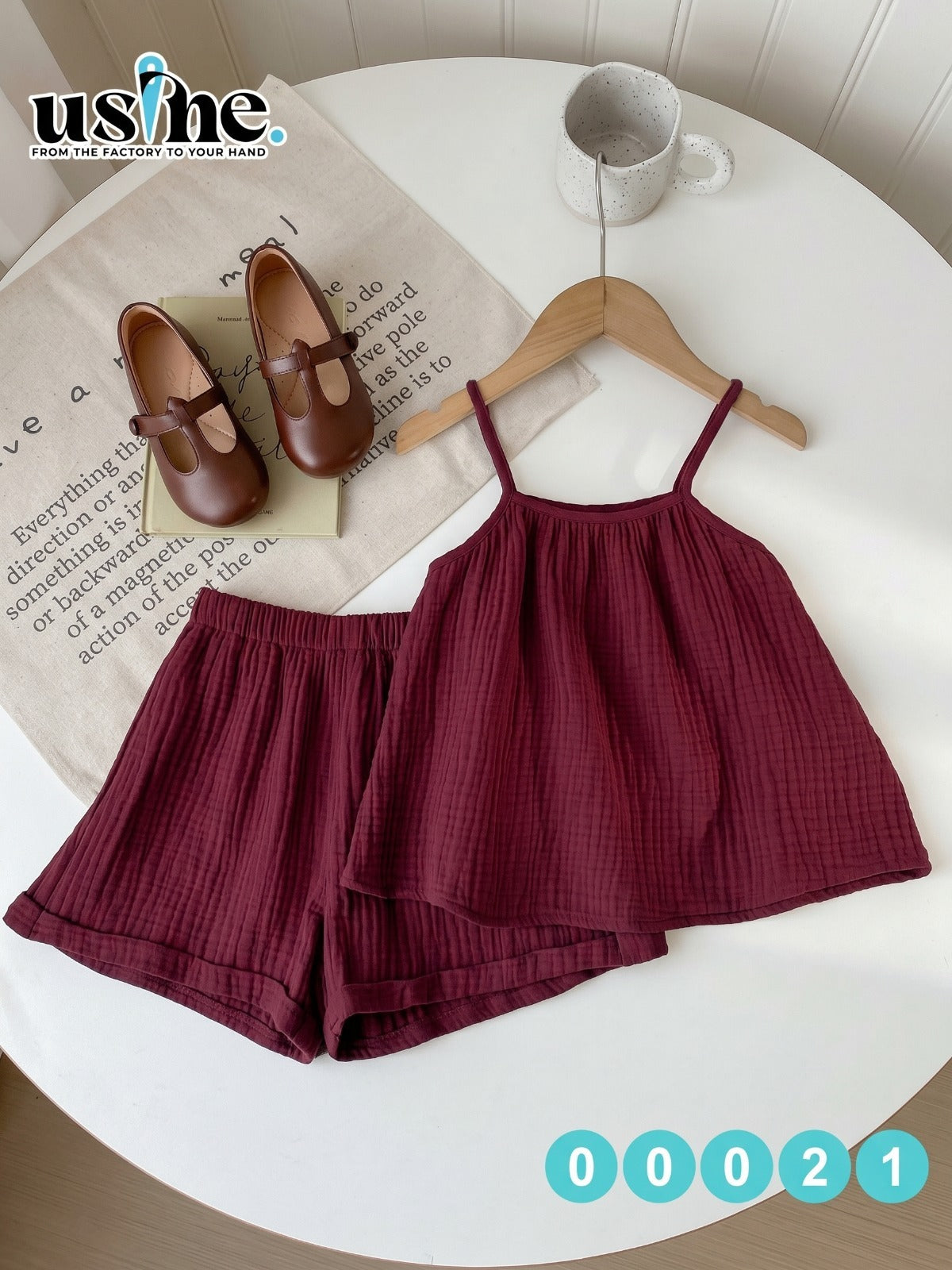 00021 Girls' Set - Cami Top and Shorts