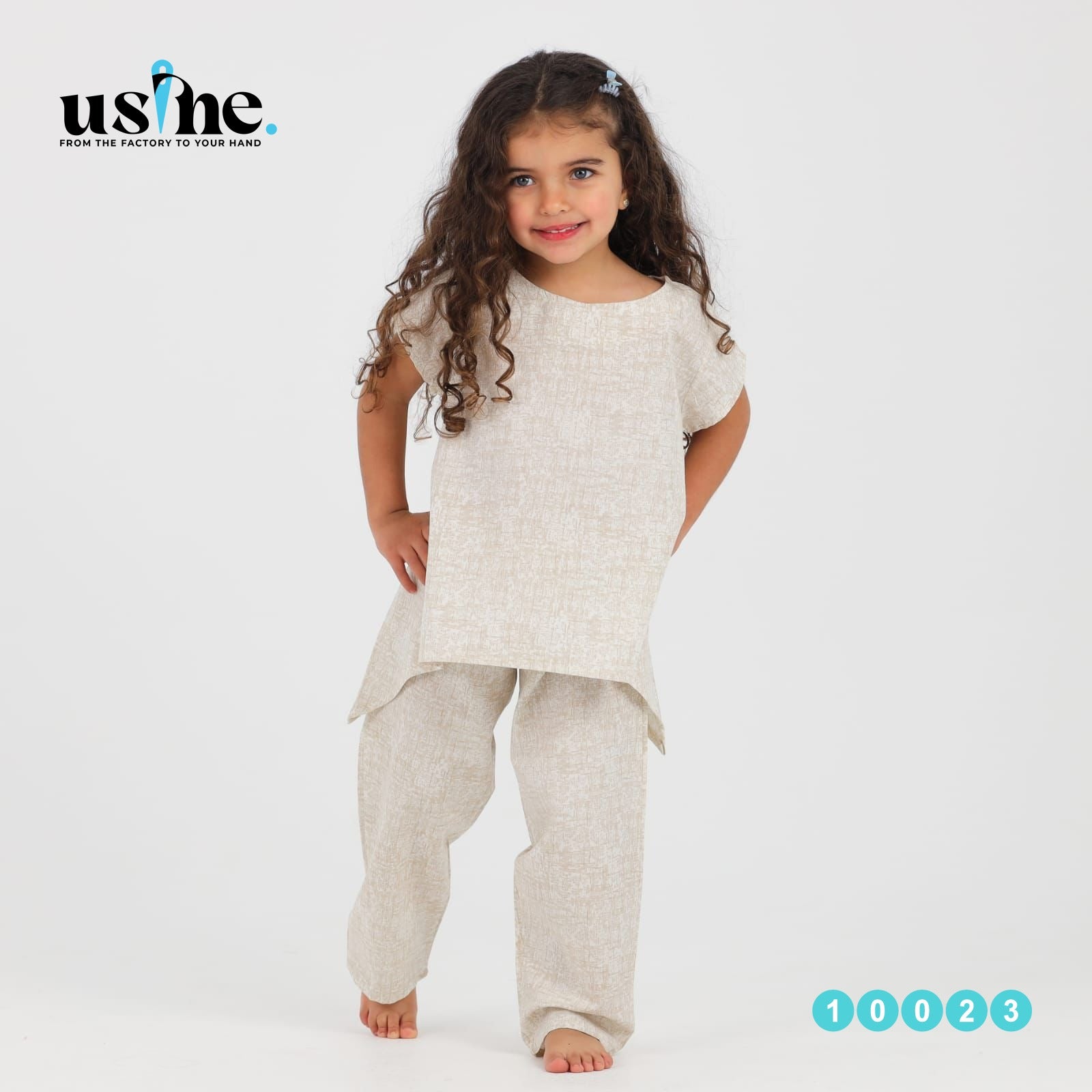 Girls' summer half-sleeve suit