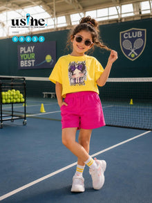 00035 Girls' T-shirt and shorts set GIRL