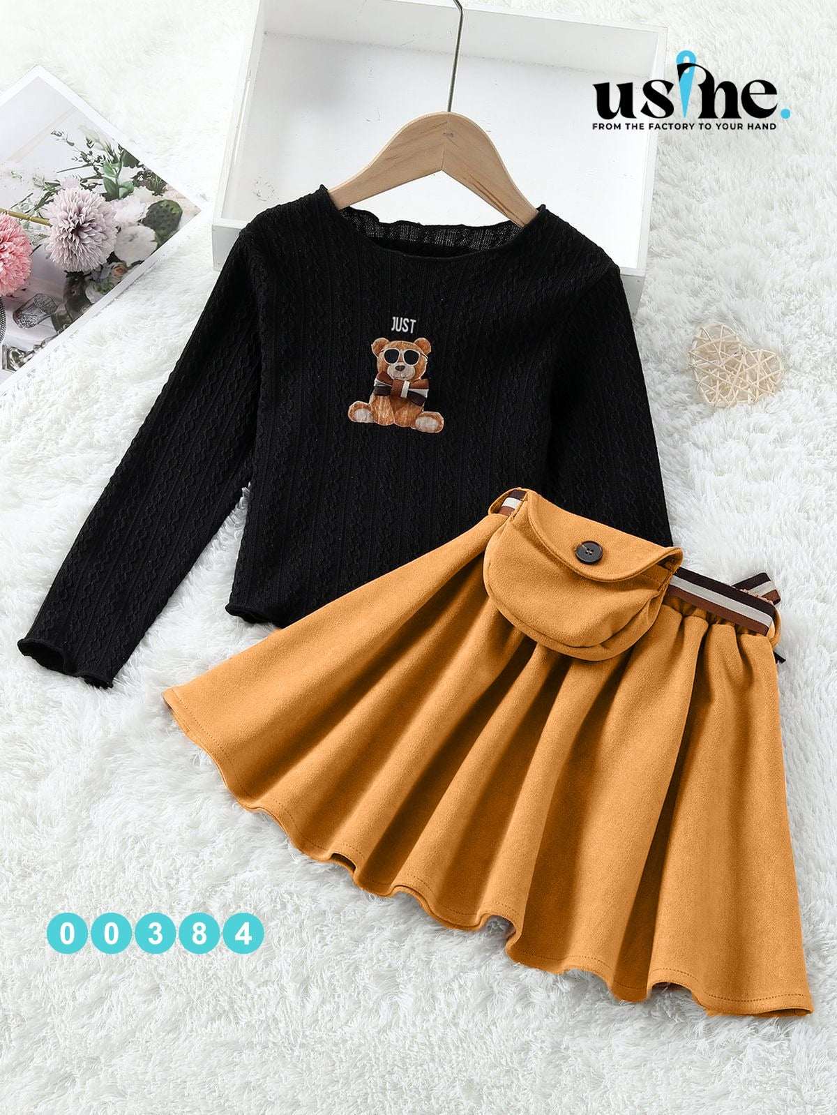 00384 تيشيرت دبدوب وجيبة هافان