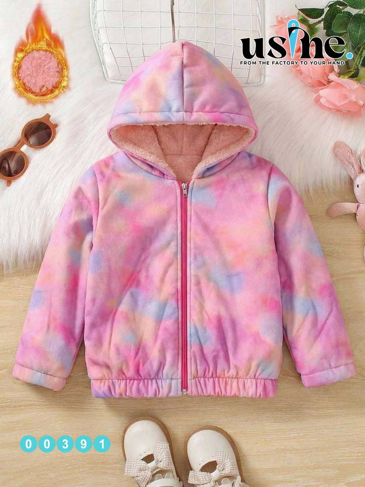 00391 Kids jacket, multi-colored
