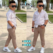 B002 Kids' Brown Trousers