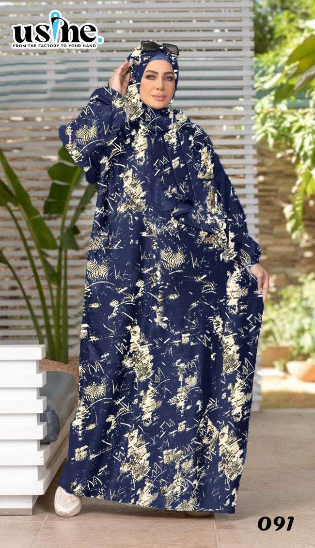 091 Women's Abaya One Size Tree Branches