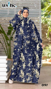 091 Women's Abaya One Size Tree Branches