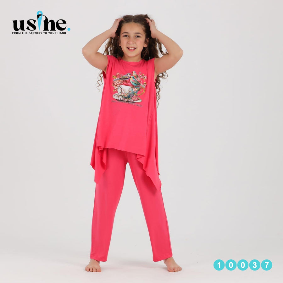 Girls' pajamas with birds