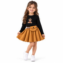 00384 Teddy bear t-shirt and Havana skirt