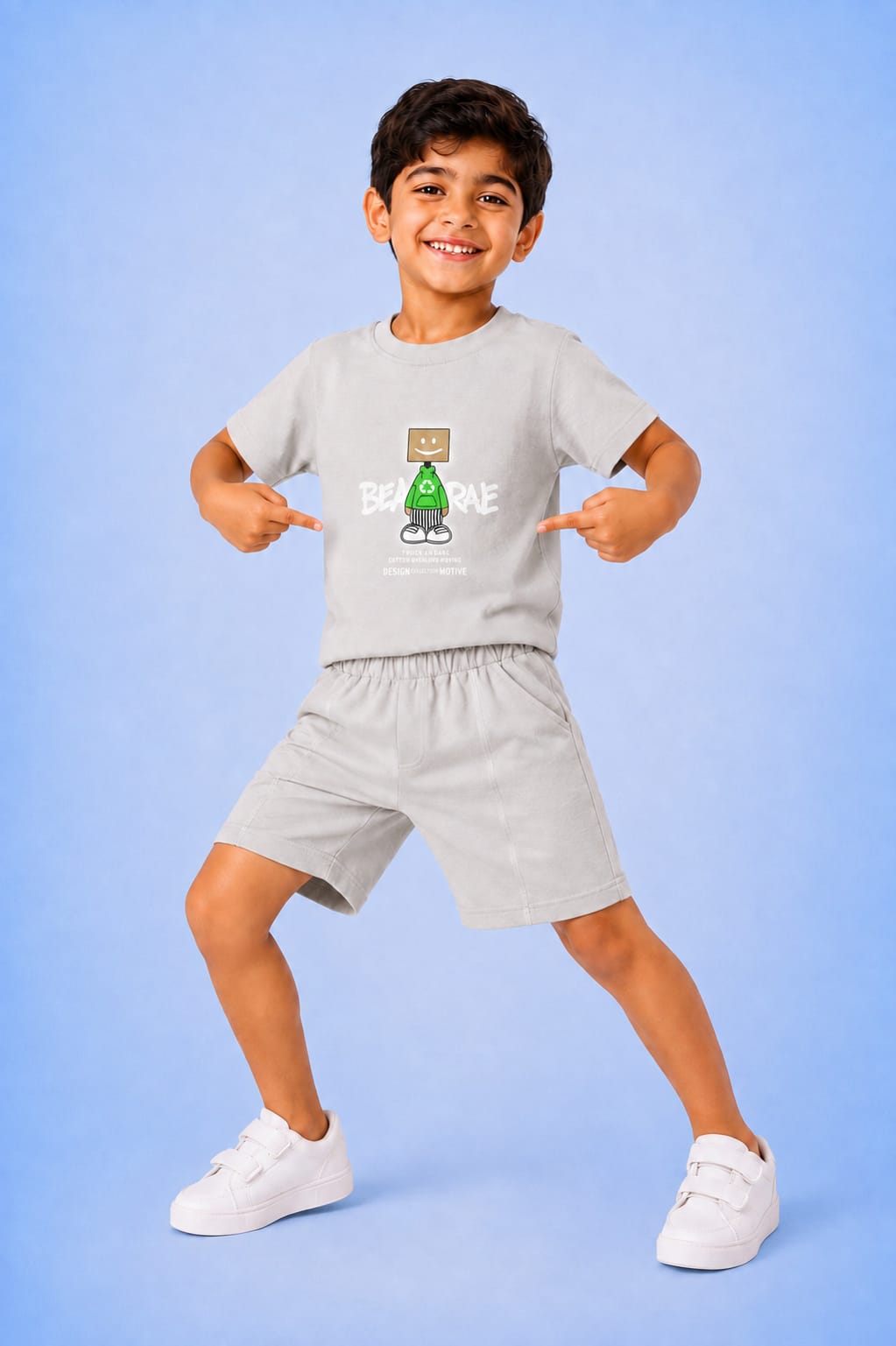 20067 My boys wore shorts and a robot T-shirt