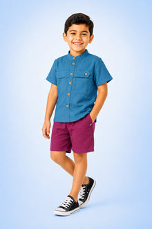 00092 boys' shirt and shorts set