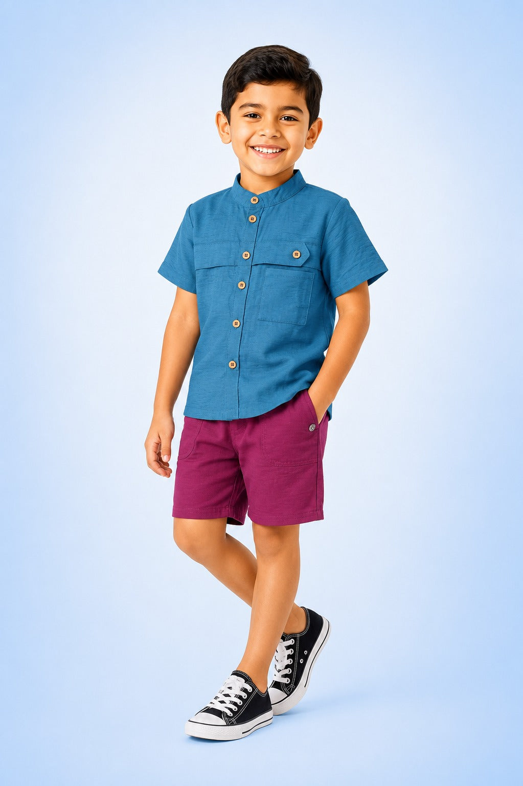 00092 boys' shirt and shorts set