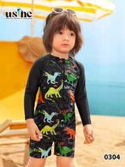 Boys' Dinosaur Onesie Swimsuit 0304