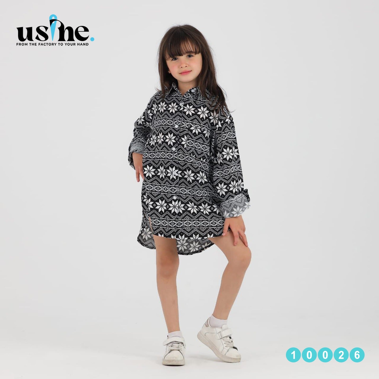 Girl's floral shirt