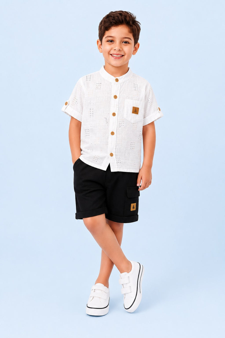 00087 Boys' shirt and shorts set
