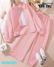 00386 Girls' two-piece suit