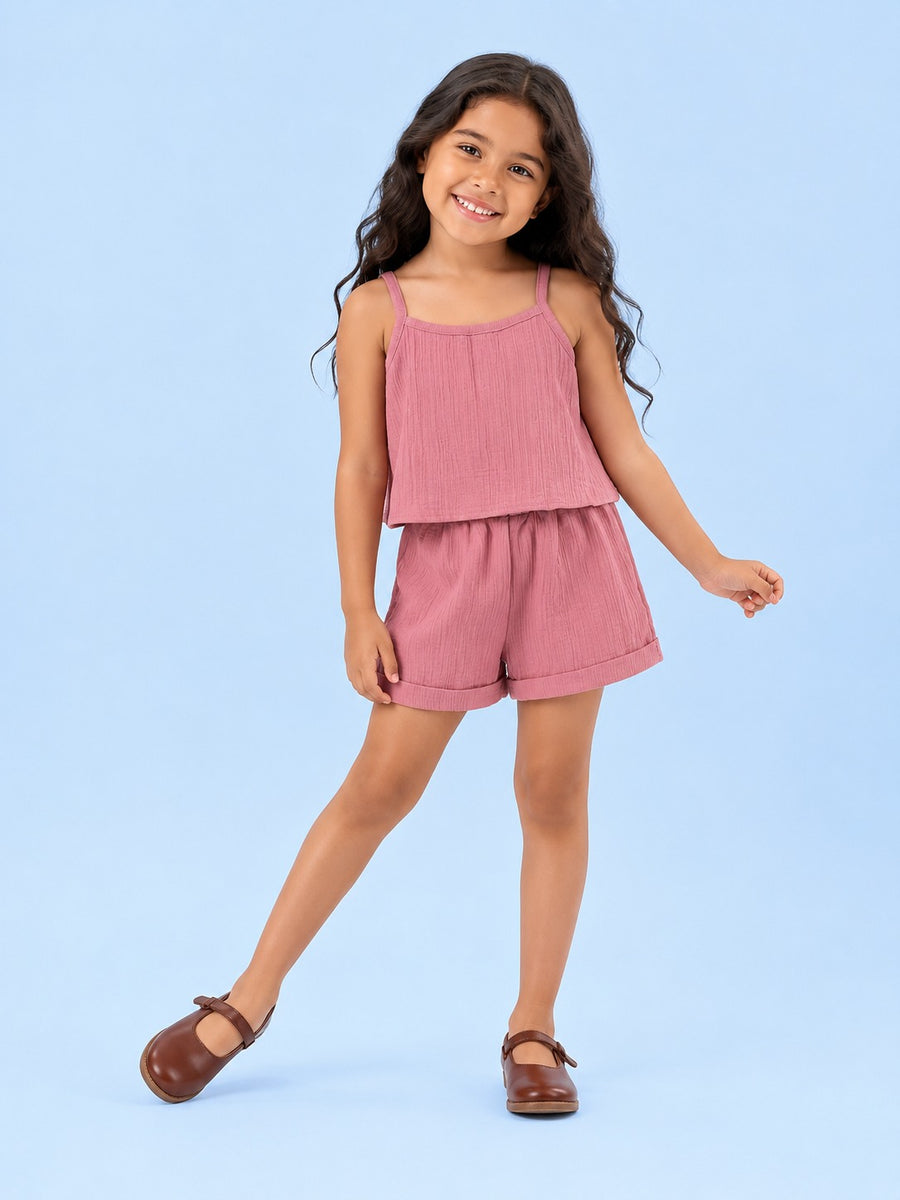 00021 Girls' Set - Cami Top and Shorts