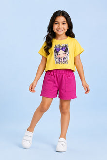 00035 Girls' T-shirt and shorts set GIRL