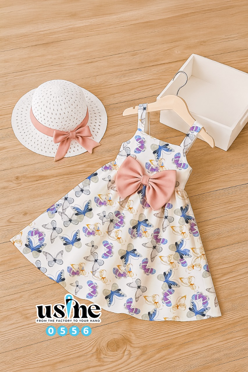 0556 دريس بناتي فراشه فيونكة