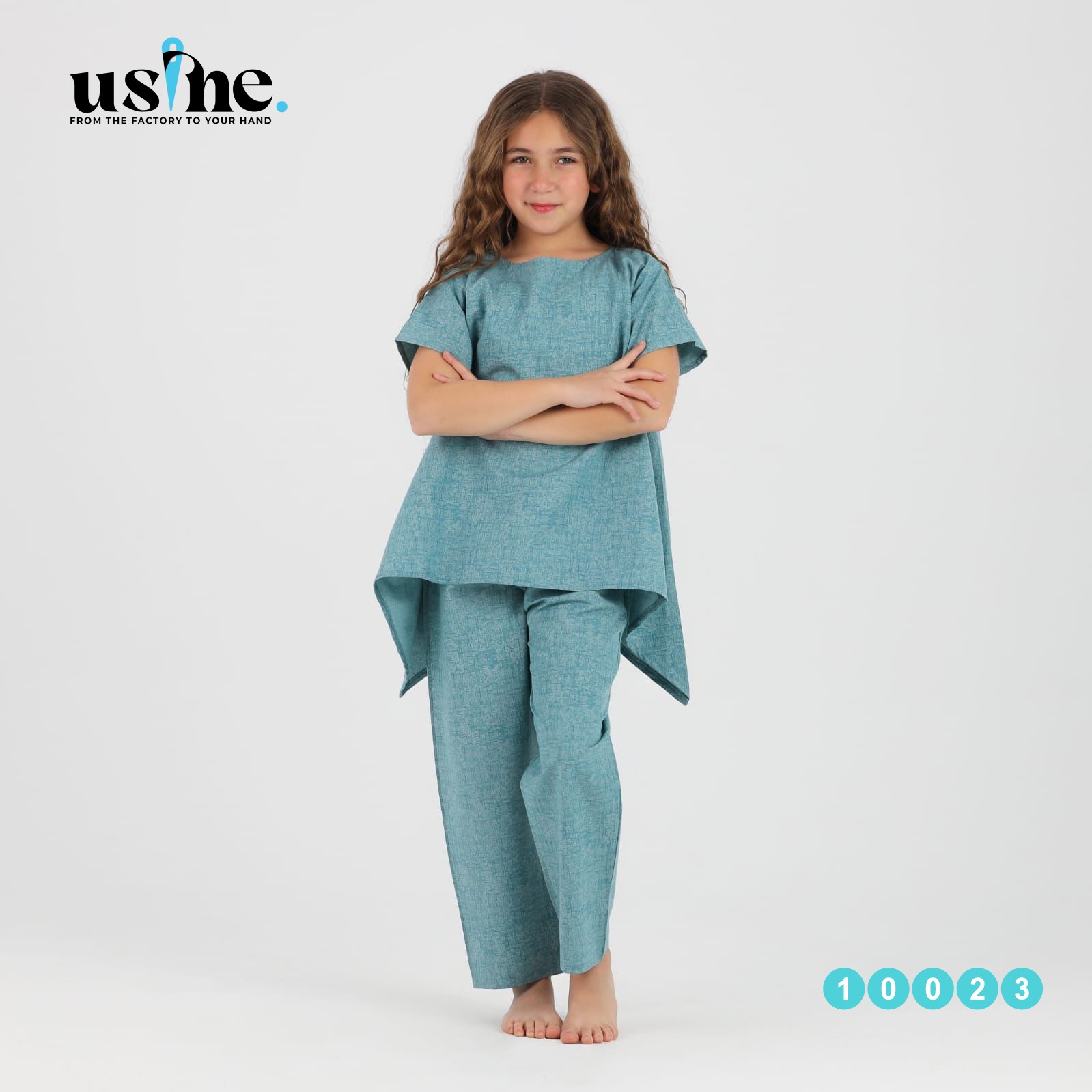 10023 سوت بناتي صيفي نص كم