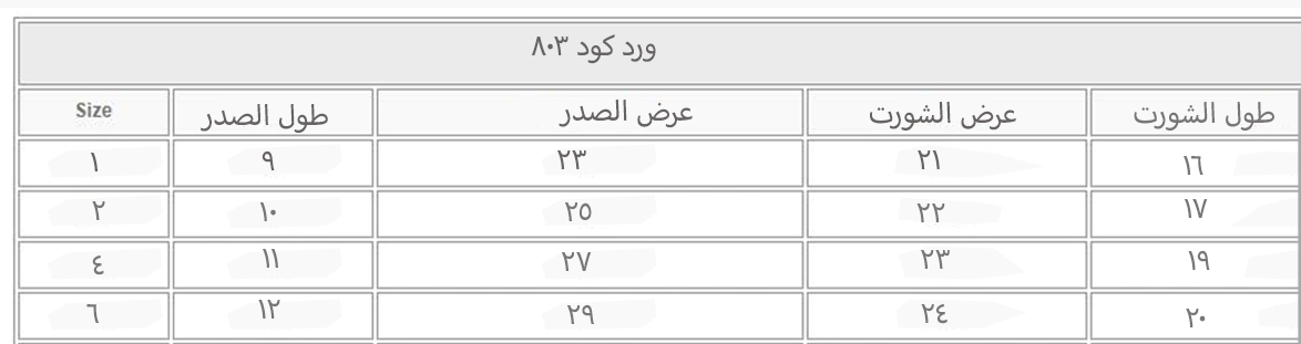 مايوه بناتي بكم شورت 0306