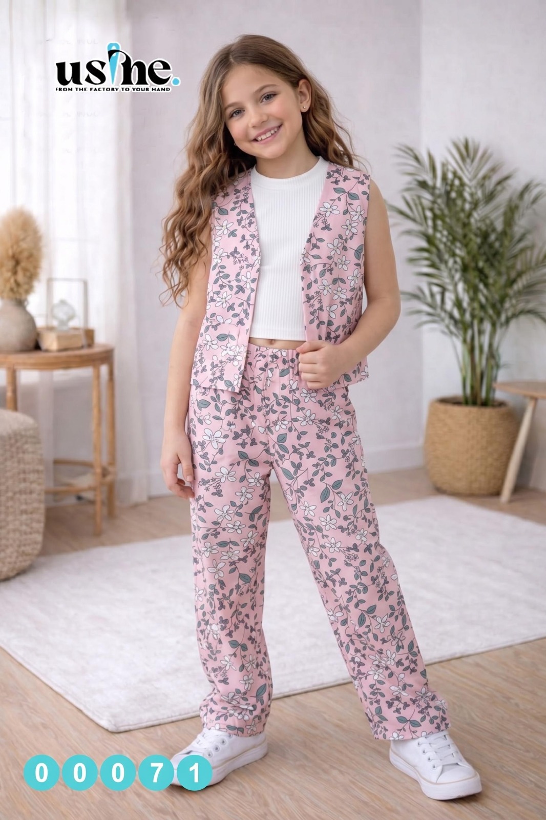 00071 سوت بناتى 3 قطع كت ورد