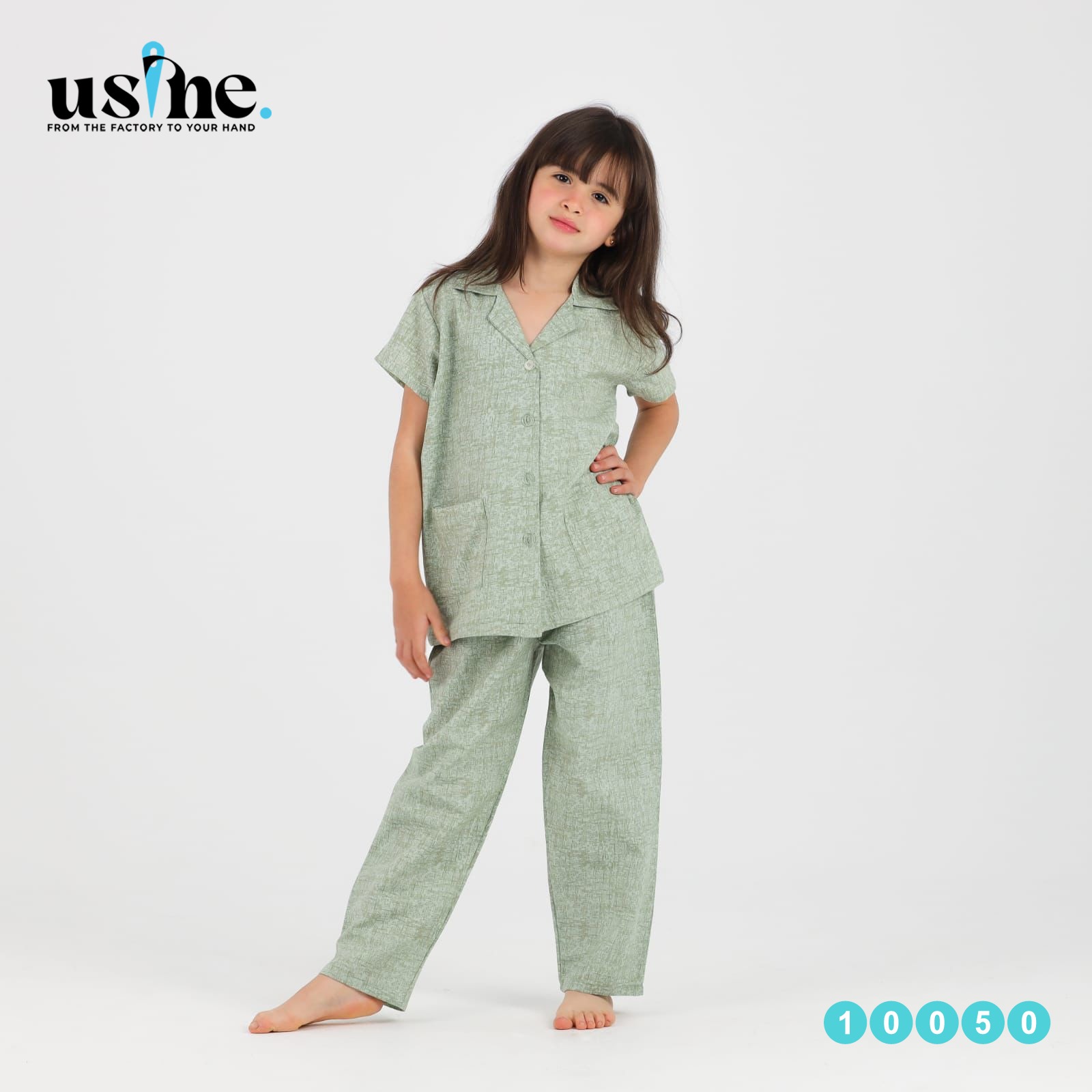 10050 سوت بناتي قطعتين بزراير