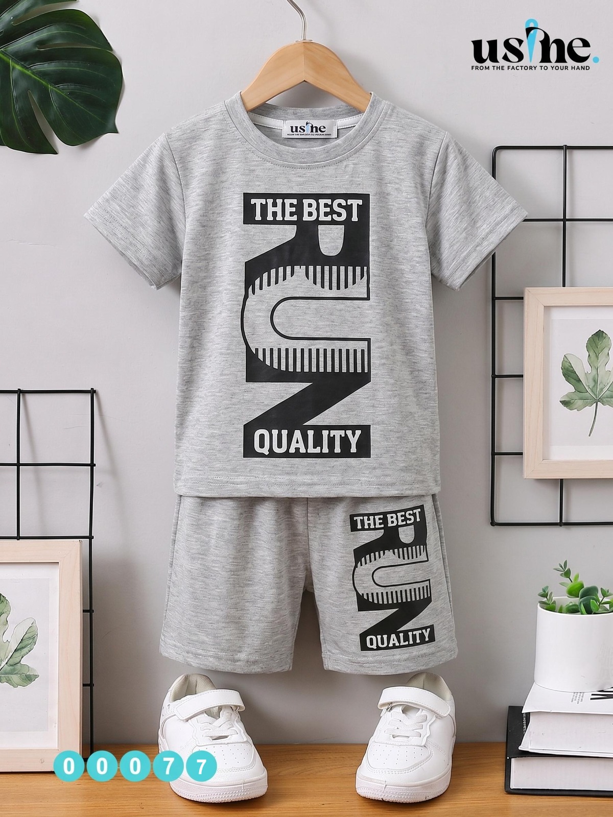 00077 تيشيرت و شورت ولادي THE BEST