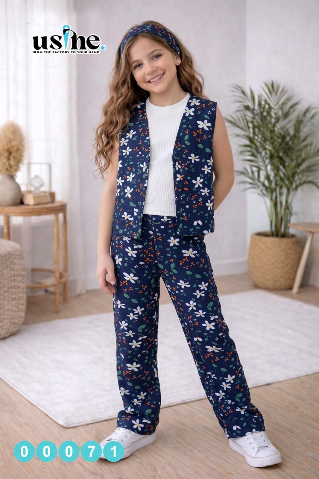 00071 سوت بناتى 3 قطع كت ورد