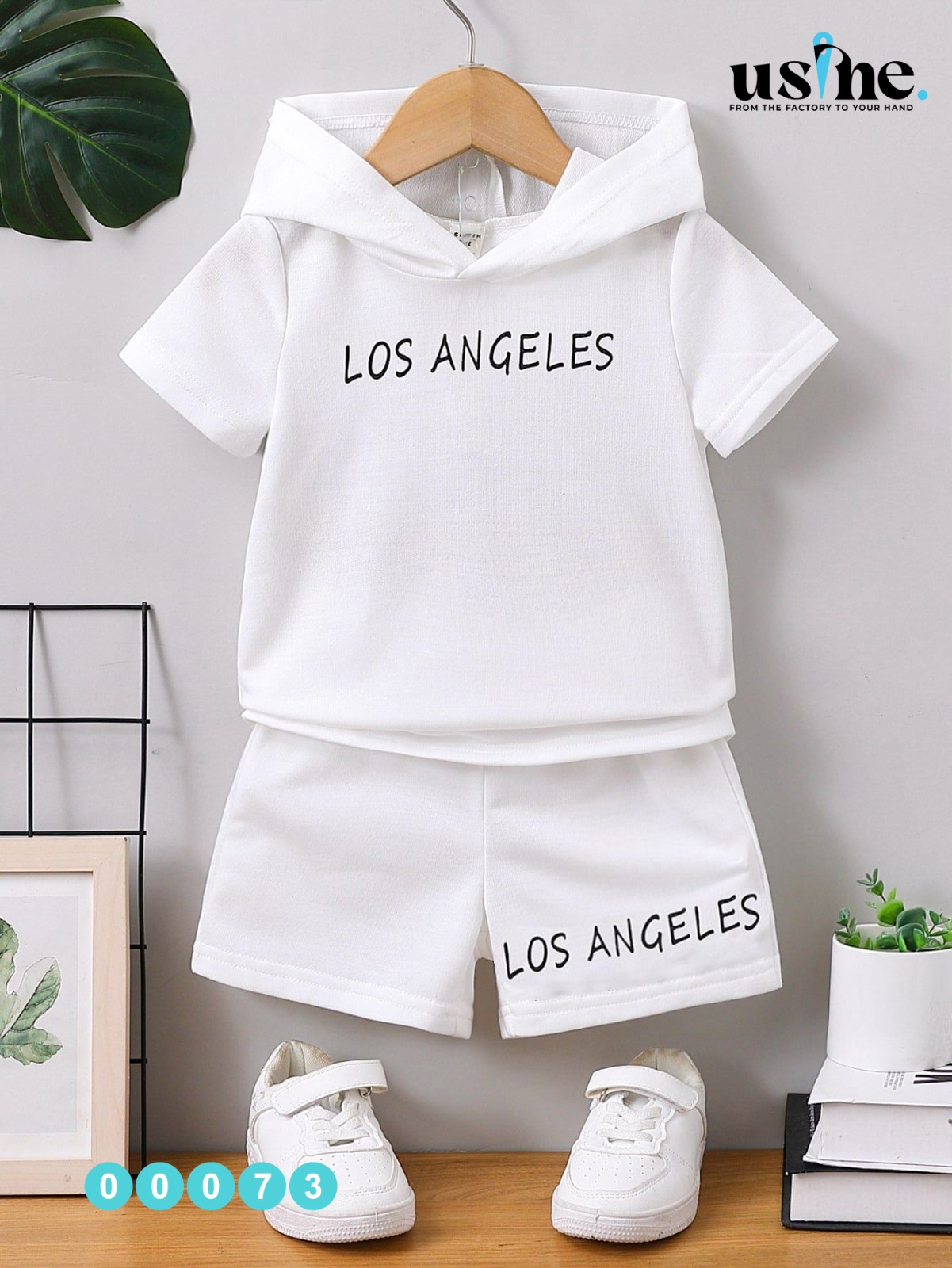 00073 سوت ولادى صيفى قطعتين LOS ANGELES